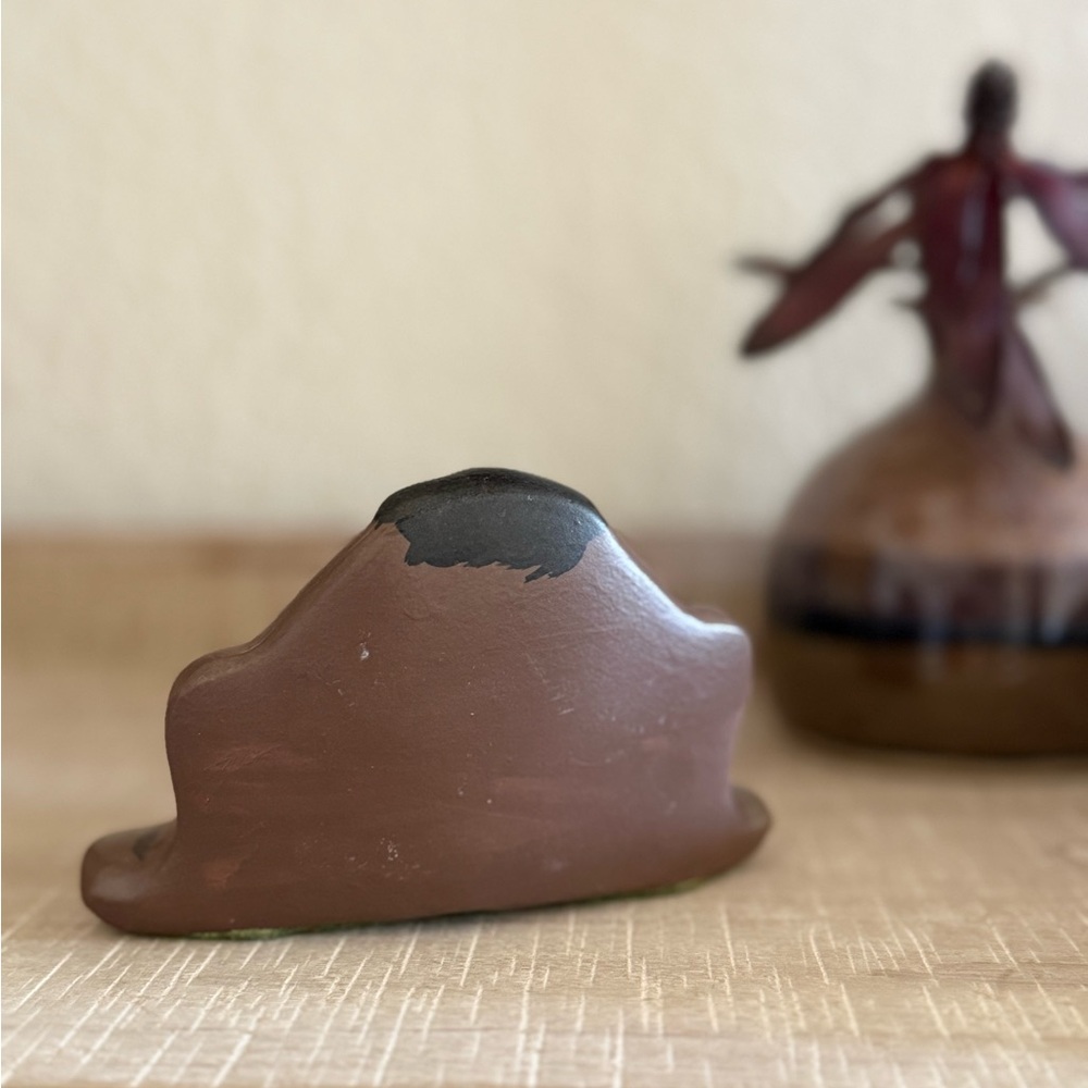 Vintage Brown Dog Head Ceramic Glasses Holder - Picture 5 of 9